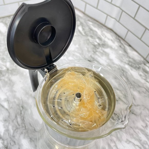 Vintage David Douglas Flameproof White/Silver 8 Cup Coffee Percolator MCM - Picture 5 of 11